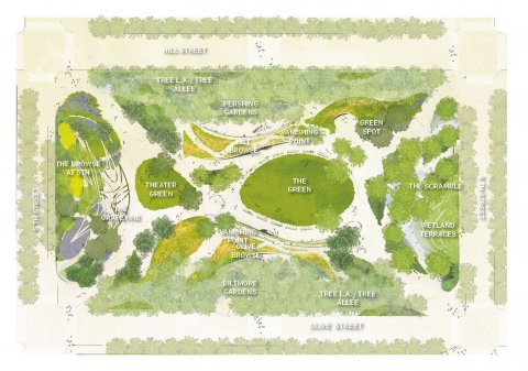 wHY with Civitas proposed a diverse green space in the middle of the city. wHY with Civitas proposed a diverse green space in the middle of the city.